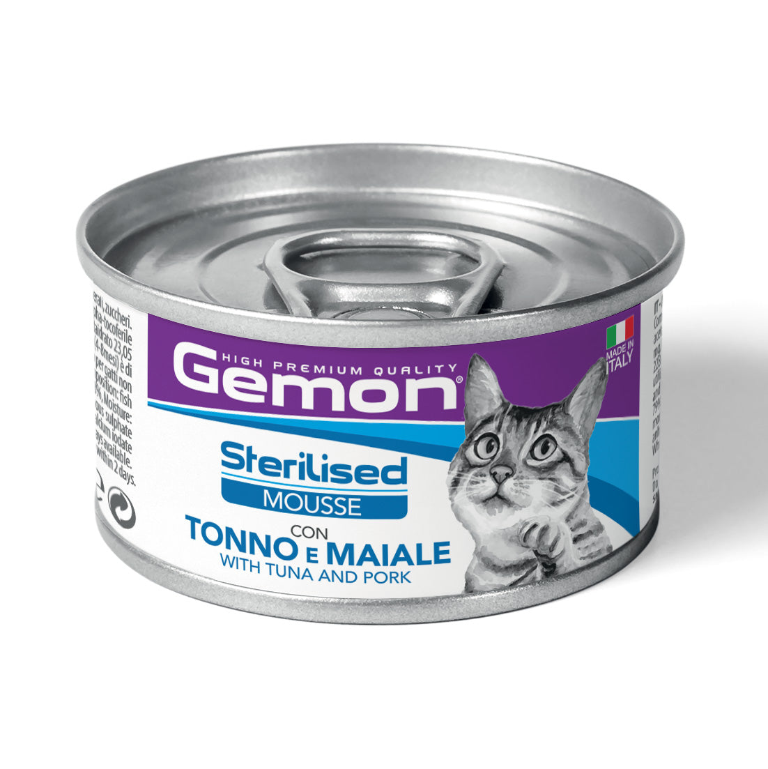 Gemon Gatto Mousse Sterilised con Tonno e Maiale 85g Gemon Gatto Mousse Sterilised con Tonno e Maiale 85g